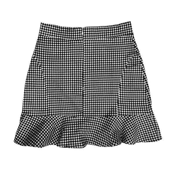 Ruffle Hem Checked Skirt - Picture 3 of 3